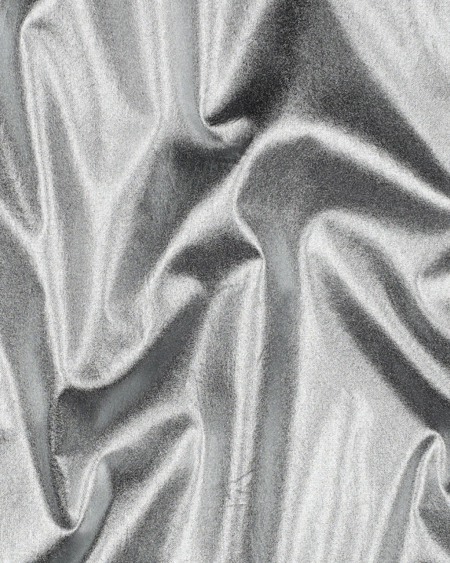 Tissu Coton Métallique Argent - Mercerine
