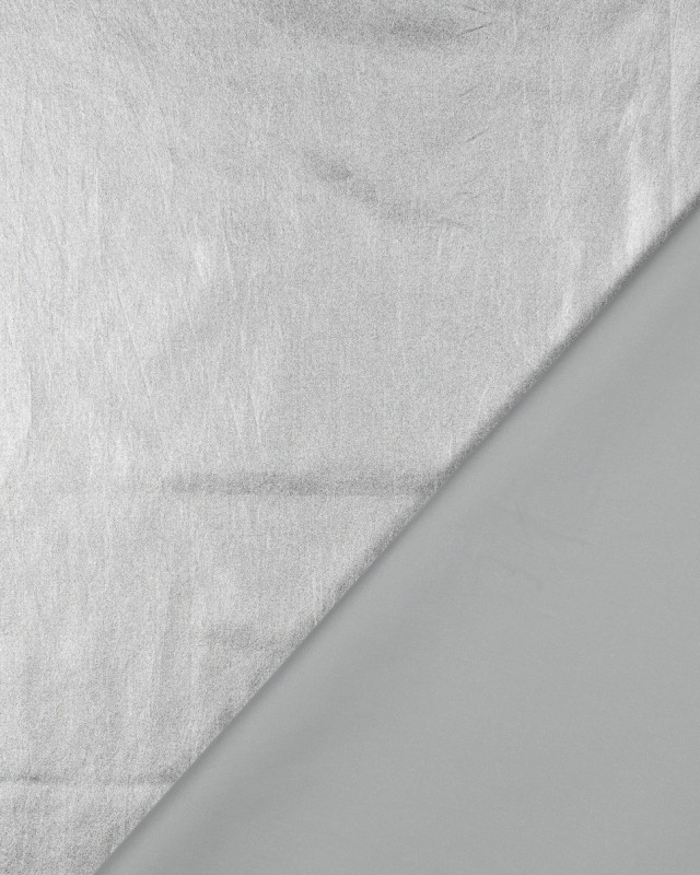 Tissu Coton Métallique Argent - Mercerine