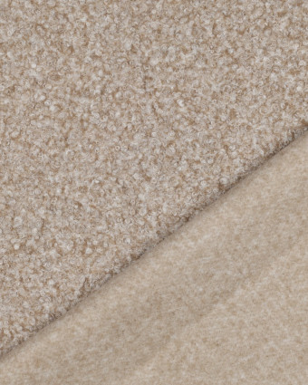 Tissu Bouclette Beige Chiné - Mercerine