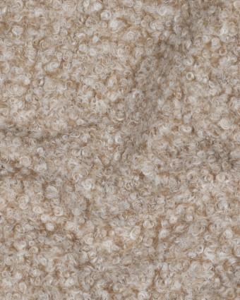 Tissu Bouclette Beige Chiné - Mercerine