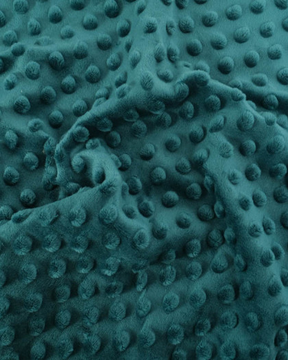 Tissu Minky Bubble Paon - Mercerine