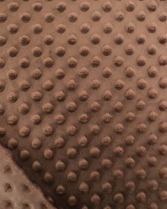 Tissu Minky Bubble Cacao - Mercerine