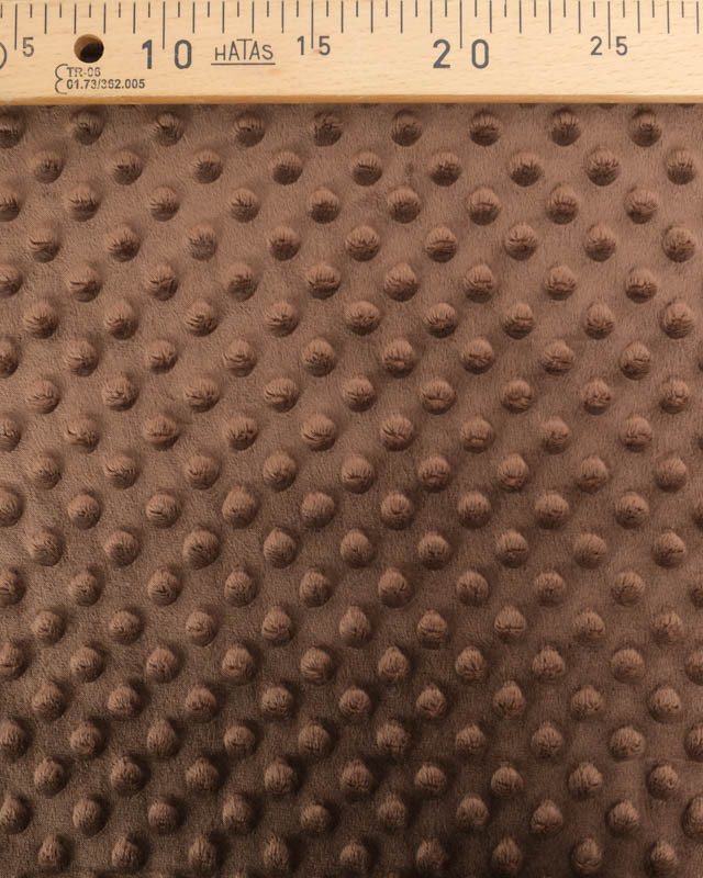 Tissu Minky Bubble Cacao - Mercerine