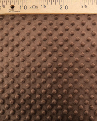 Tissu Minky Bubble Cacao - Mercerine