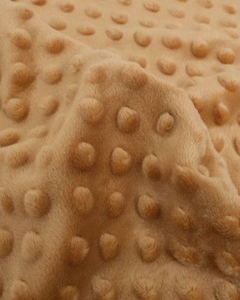 Tissu Minky Bubble Camel - Mercerine