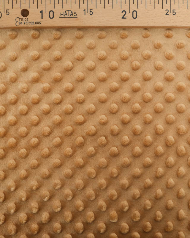 Tissu Minky Bubble Camel - Mercerine