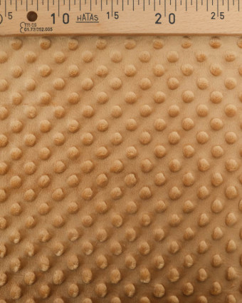 Tissu Minky Bubble Camel - Mercerine