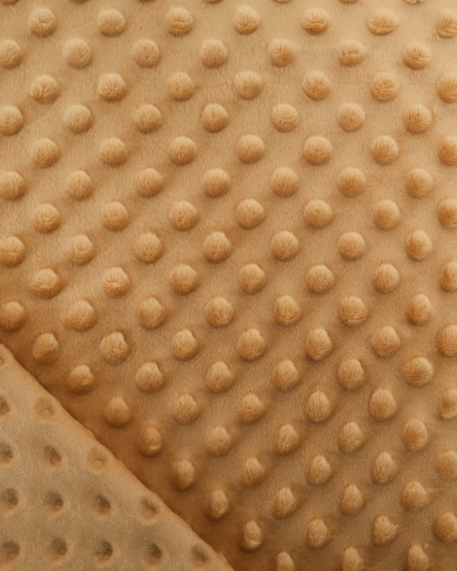 Tissu Minky Bubble Camel - Mercerine