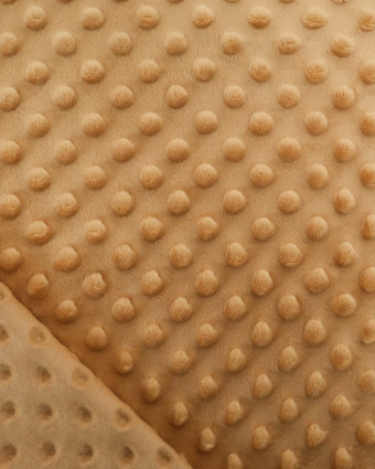 Tissu Minky Bubble Camel - Mercerine