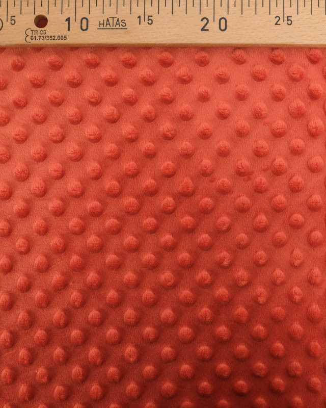 Tissu Minky Bubble Brique - Mercerine
