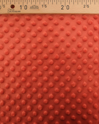 Tissu Minky Bubble Brique - Mercerine
