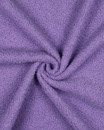 Tissu Bouclette Mouton Uni Violet - Mercerine