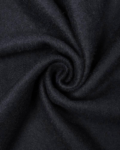 Tissu Lainage Noir Uni - Mercerine