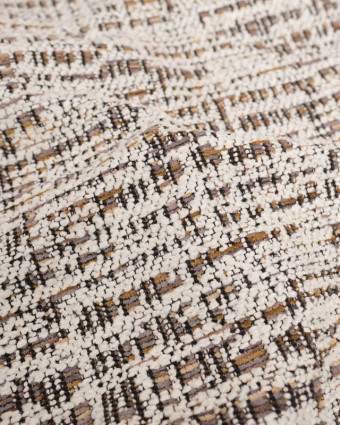 Tissu Jacquard Chenille Effet Chiné - Mercerine