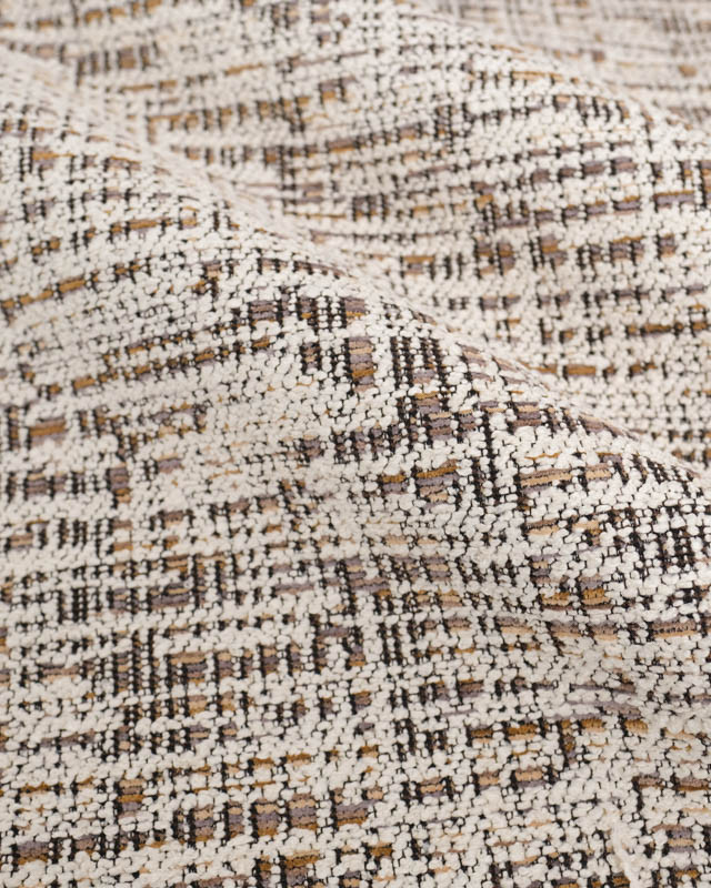 Tissu Jacquard Chenille Effet Chiné - Mercerine
