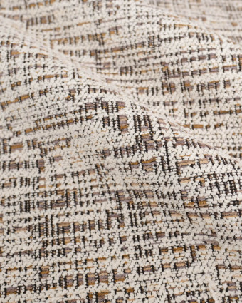 Tissu Jacquard Chenille Effet Chiné - Mercerine