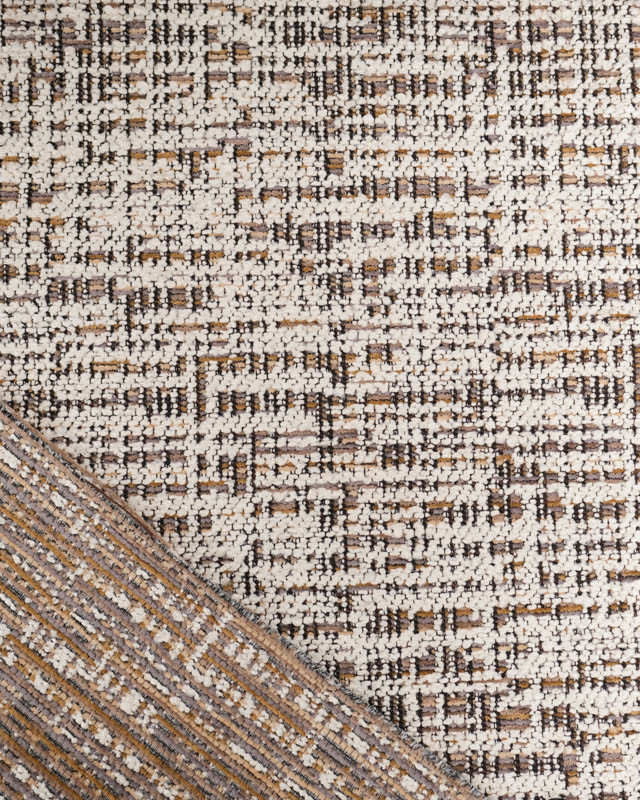 Tissu Jacquard Chenille Effet Chiné - Mercerine