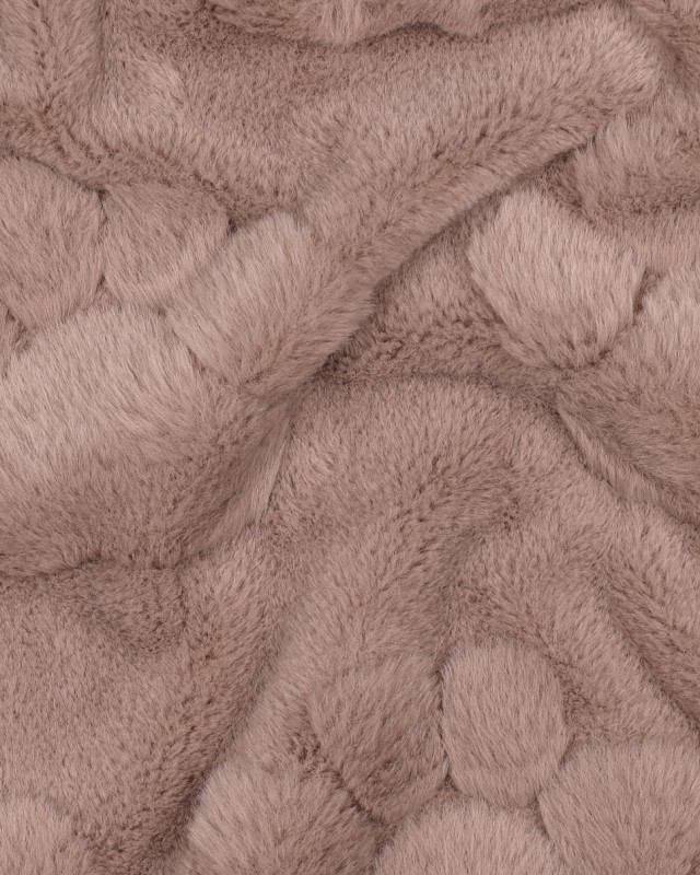 Fausse Fourrure Ultra Douce Pattes de Chien Taupe - Mercerine
