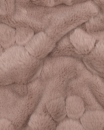 Fausse Fourrure Ultra Douce Pattes de Chien Taupe - Mercerine