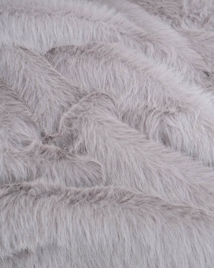 Tissu Fausse Fourrure Gris - Mercerine