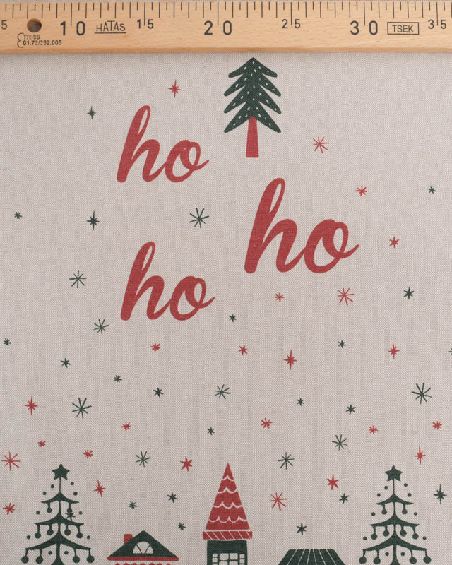 Panneau Pour Création de Noël Effet Lin  - Mercerine