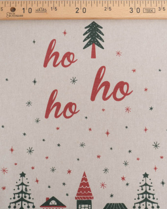 Panneau Pour Création de Noël Effet Lin  - Mercerine