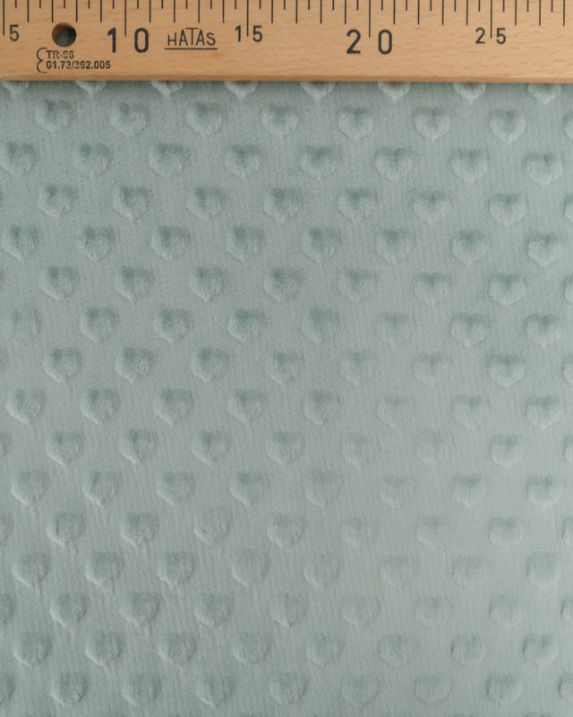 Tissu Minky Coeur Lagon - Mercerine