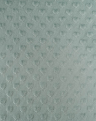 Tissu Minky Coeur Lagon - Mercerine