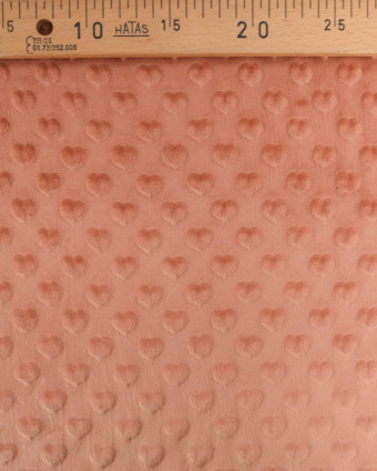Tissu Minky Coeur Ginger - Mercerine