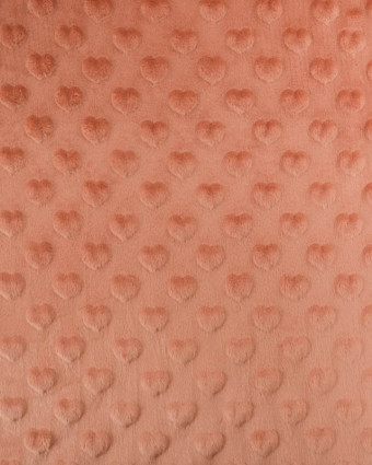 Tissu Minky Coeur Ginger - Mercerine