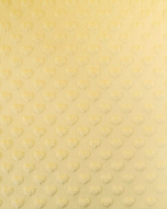 Tissu Minky Coeur Jaune Tendre - Mercerine
