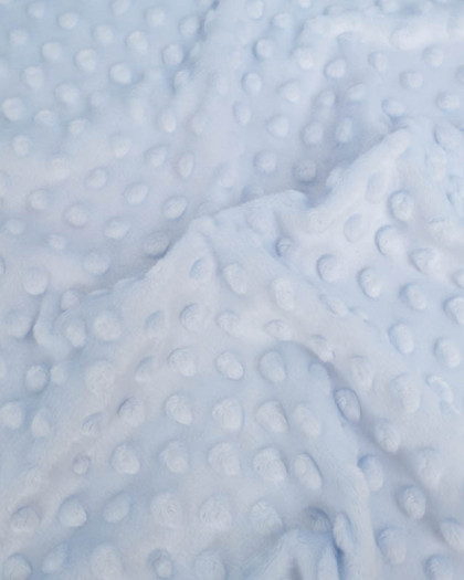 Tissu Minky Bubble Bleu Clair - Mercerine