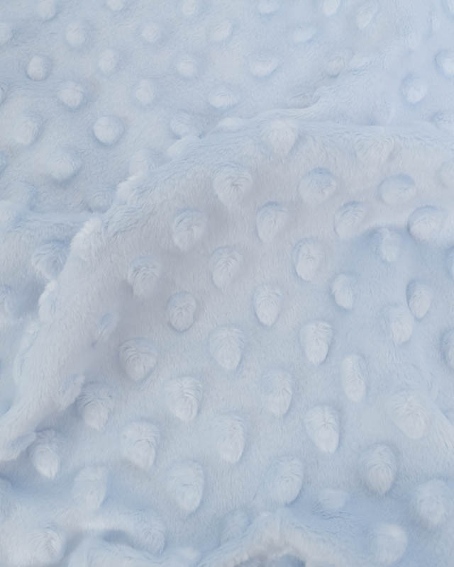 Tissu Minky Bubble Bleu Clair - Mercerine