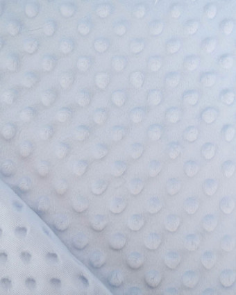 Tissu Minky Bubble Bleu Clair - Mercerine