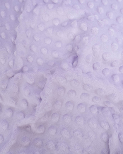 Tissu Minky Bubble Lilas - Mercerine