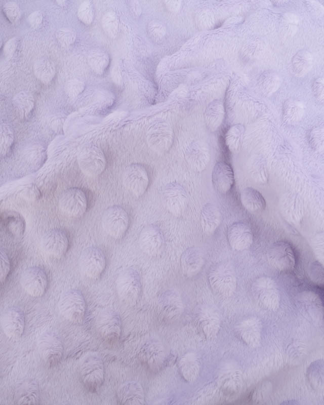 Tissu Minky Bubble Lilas - Mercerine