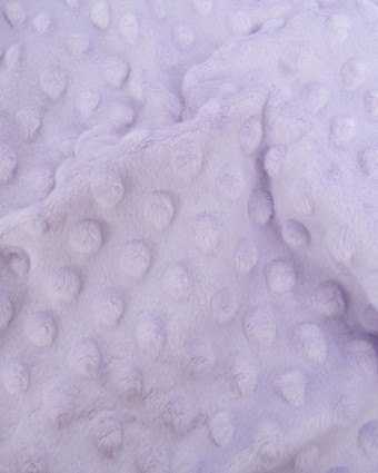 Tissu Minky Bubble Lilas - Mercerine
