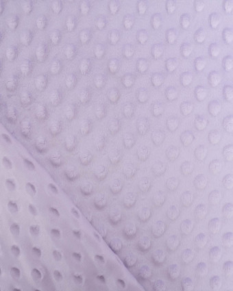 Tissu Minky Bubble Lilas - Mercerine
