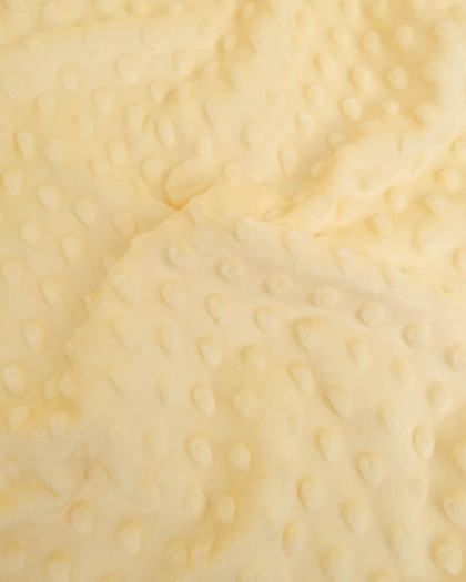 Tissu Minky Bubble Jaune Tendre - Mercerine