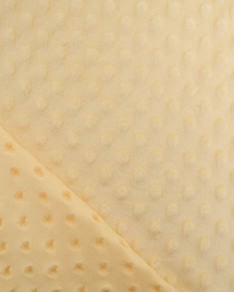 Tissu Minky Bubble Jaune Tendre - Mercerine