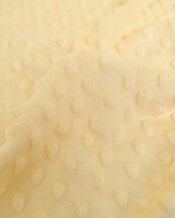 Tissu Minky Bubble Jaune Tendre - Mercerine