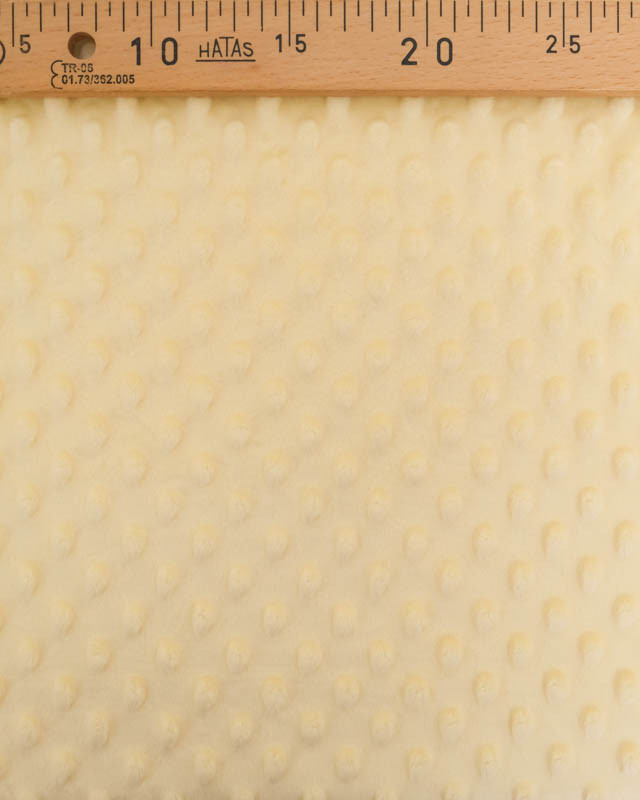 Tissu Minky Bubble Jaune Tendre - Mercerine