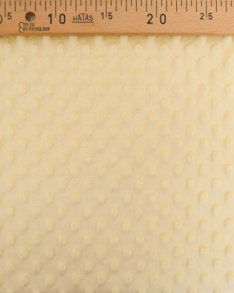 Tissu Minky Bubble Jaune Tendre - Mercerine