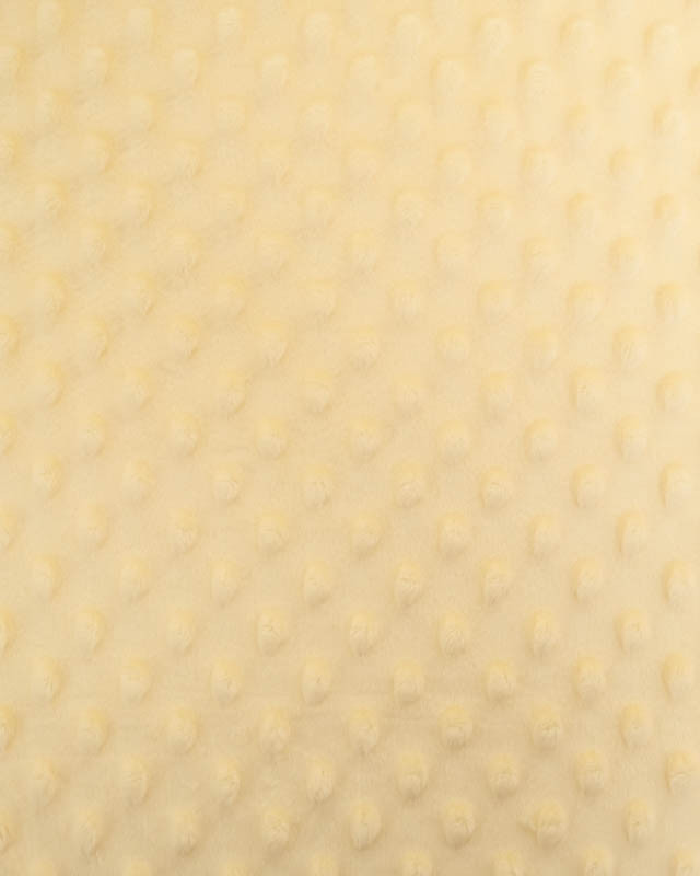 Tissu Minky Bubble Jaune Tendre - Mercerine