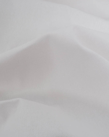 Tissu Coton Uni Canvas Blanc - Mercerine