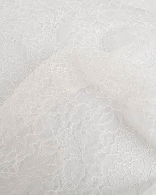 Dentelle Fabrication Française Ecrue  Motif Floral - Mercerine