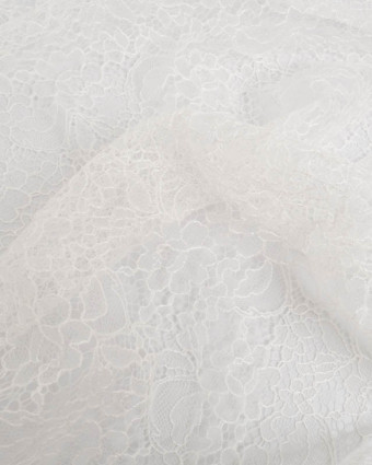 Dentelle Fabrication Française Ecrue  Motif Floral - Mercerine
