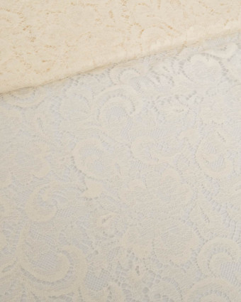 Dentelle Fabrication Française Soie Mélangée Crème - Mercerine