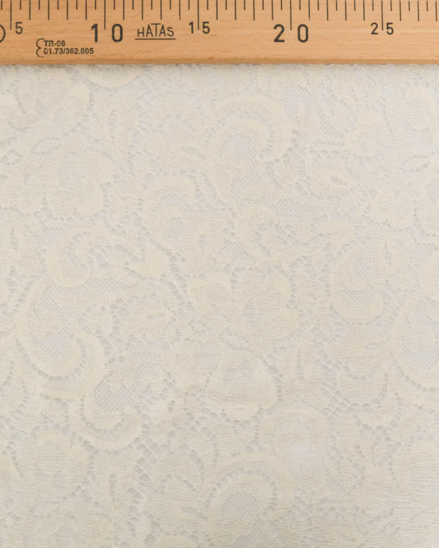 Dentelle Fabrication Française Soie Mélangée Crème - Mercerine