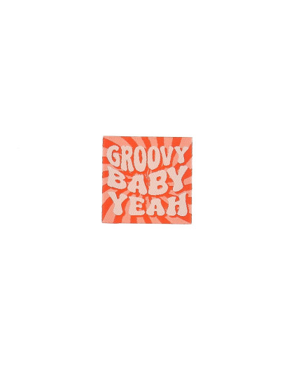 Etiquette à Coudre Groovy Baby Yeah - Mercerine